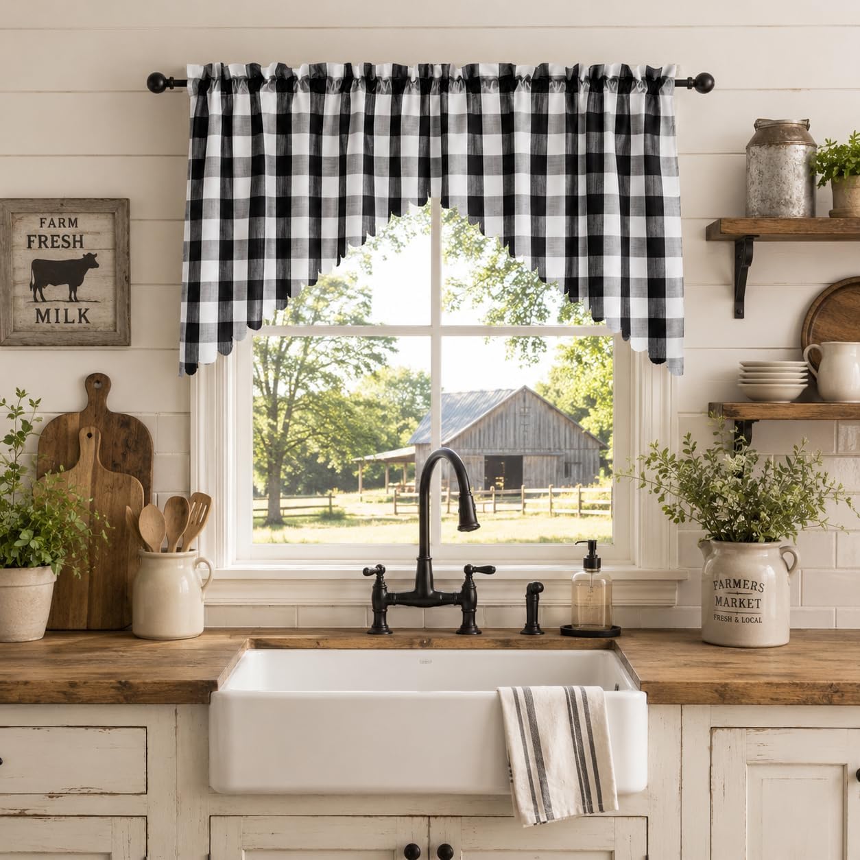 kitchen decor window treatments