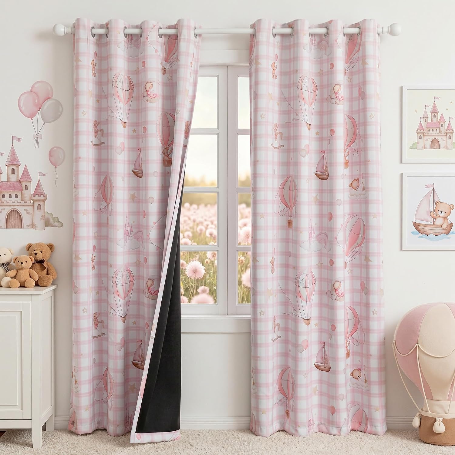 girl decor window treatments