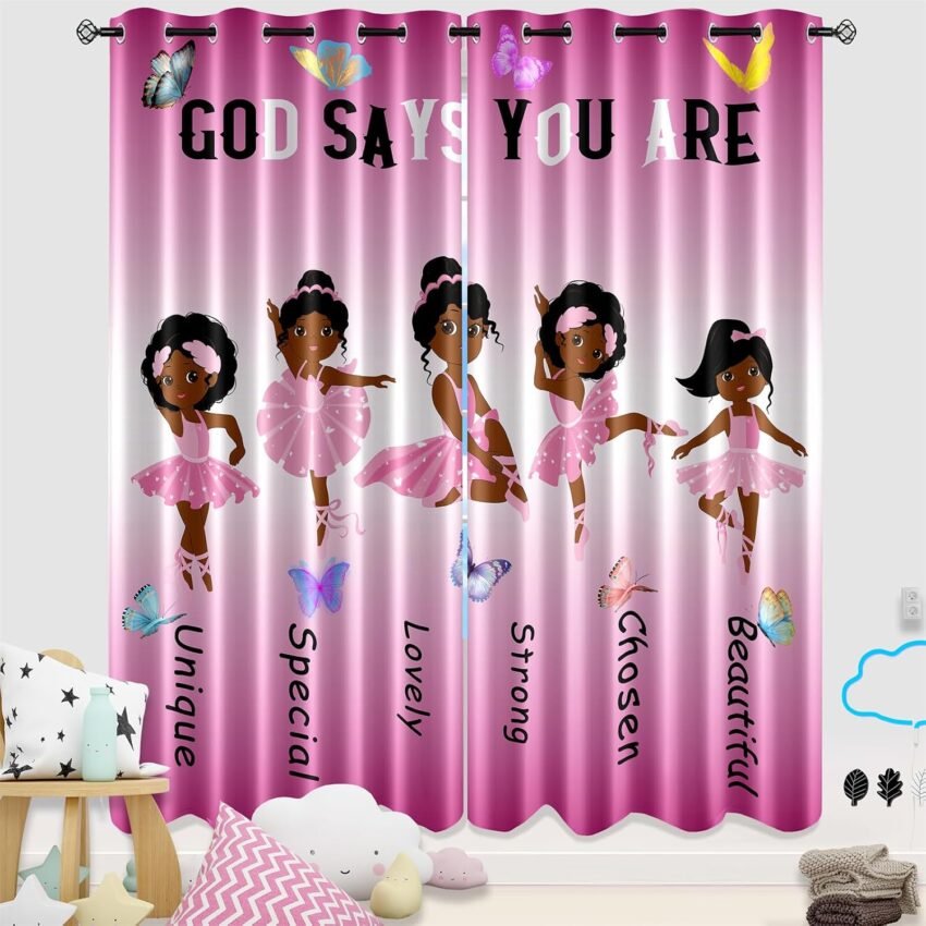 girl decor window treatments