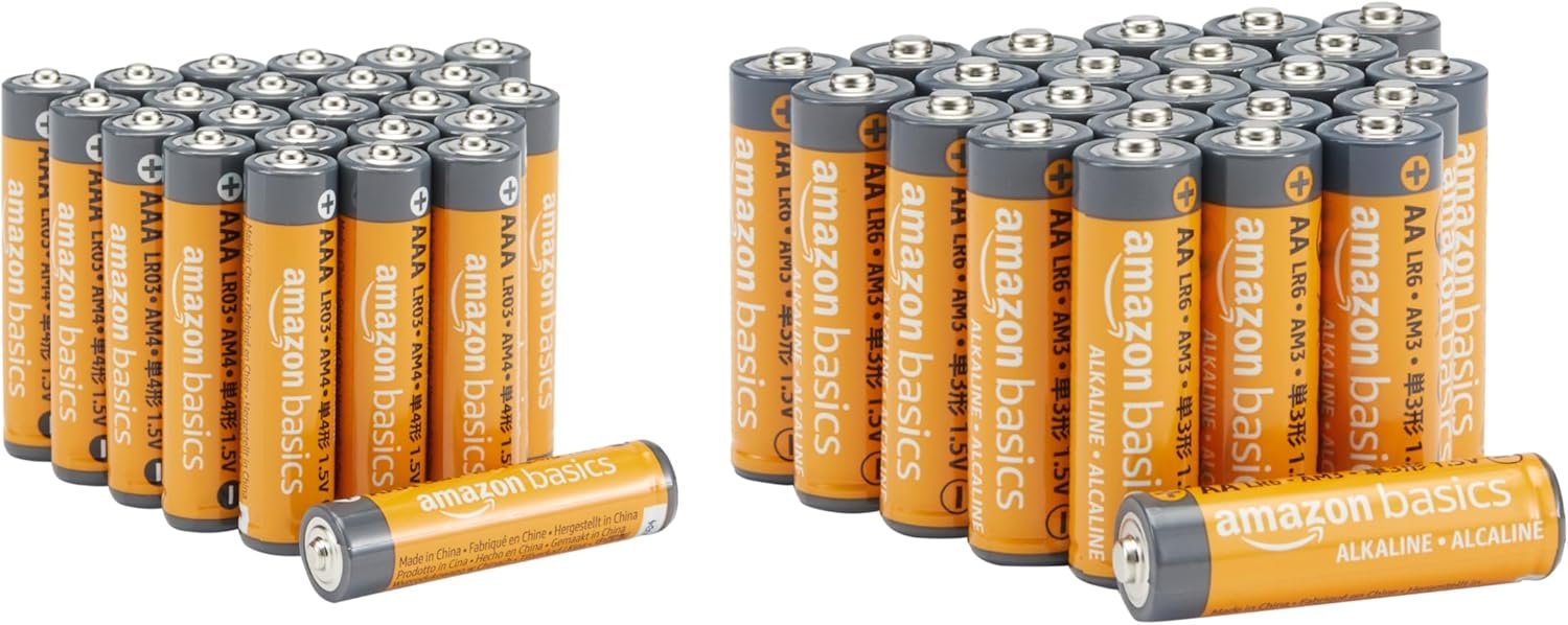 Amazon Basics AA/AAA Alkaline Batteries