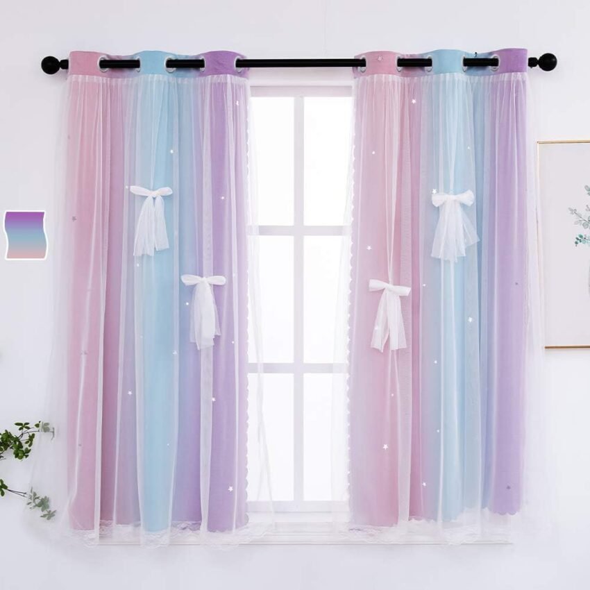 girl decor window treatments