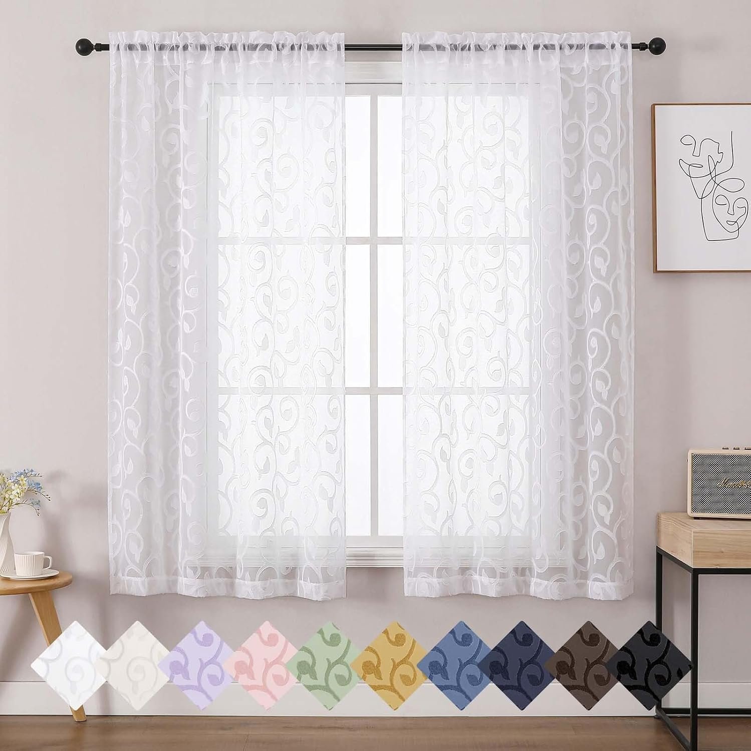 sheer decor window treatments