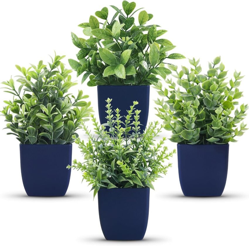 blue decor accessories