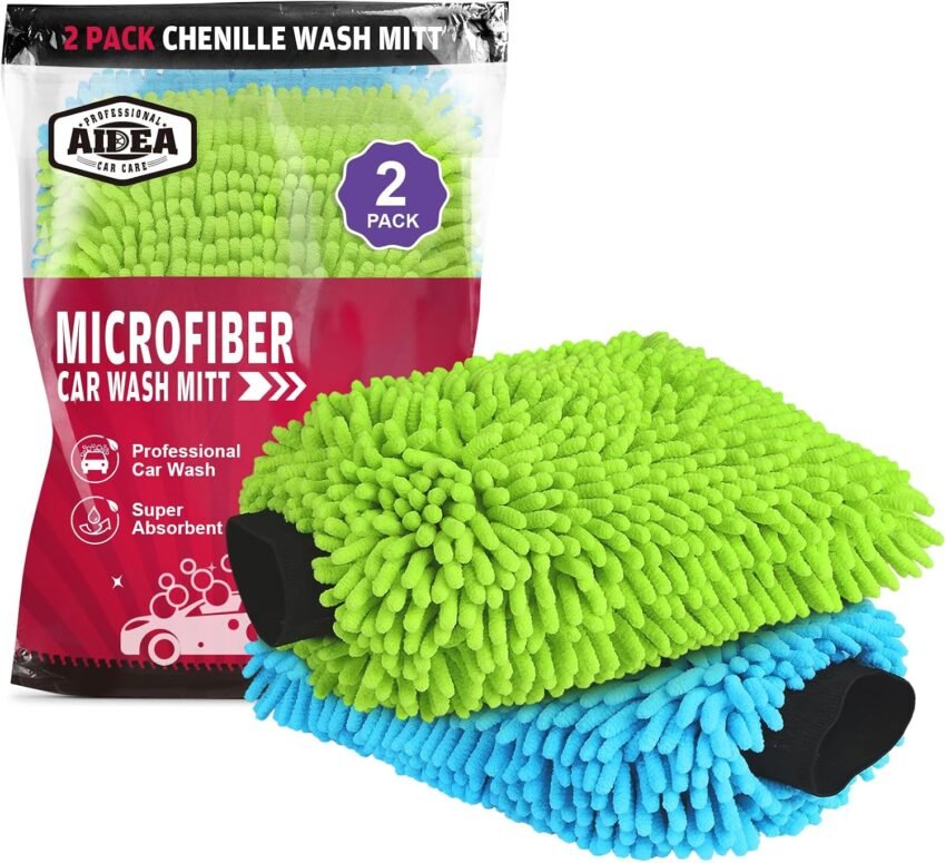 Amazon Basics Microfiber Wash Mitts