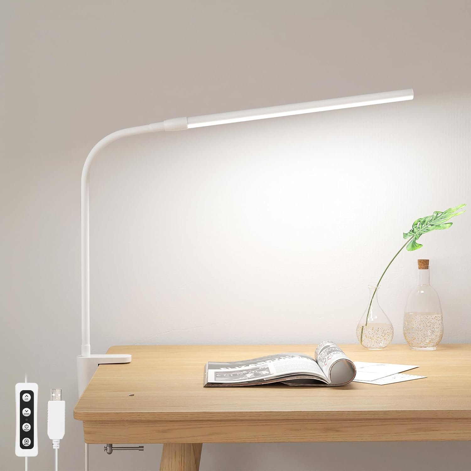 Amazon Basics Clip-On Desk Lamps