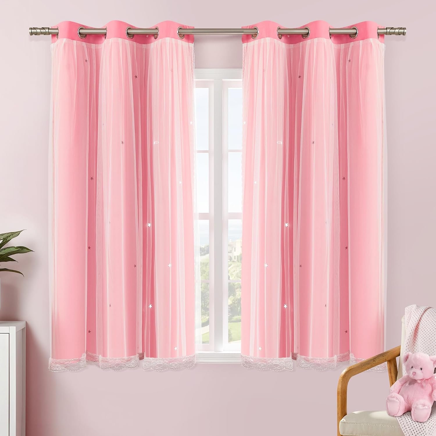girl decor window treatments