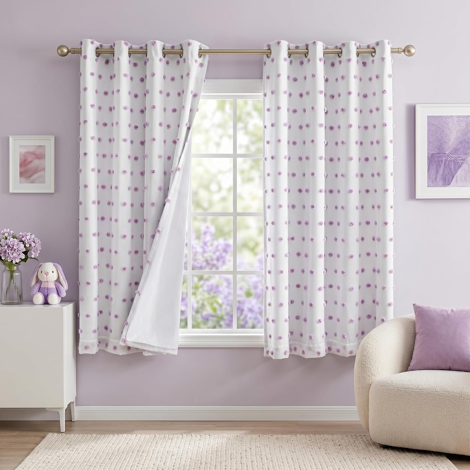 girl decor window treatments