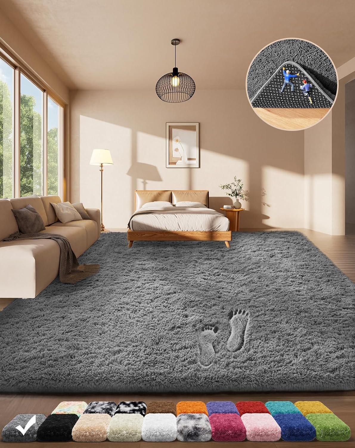 Amazon Basics Shag Area Rugs