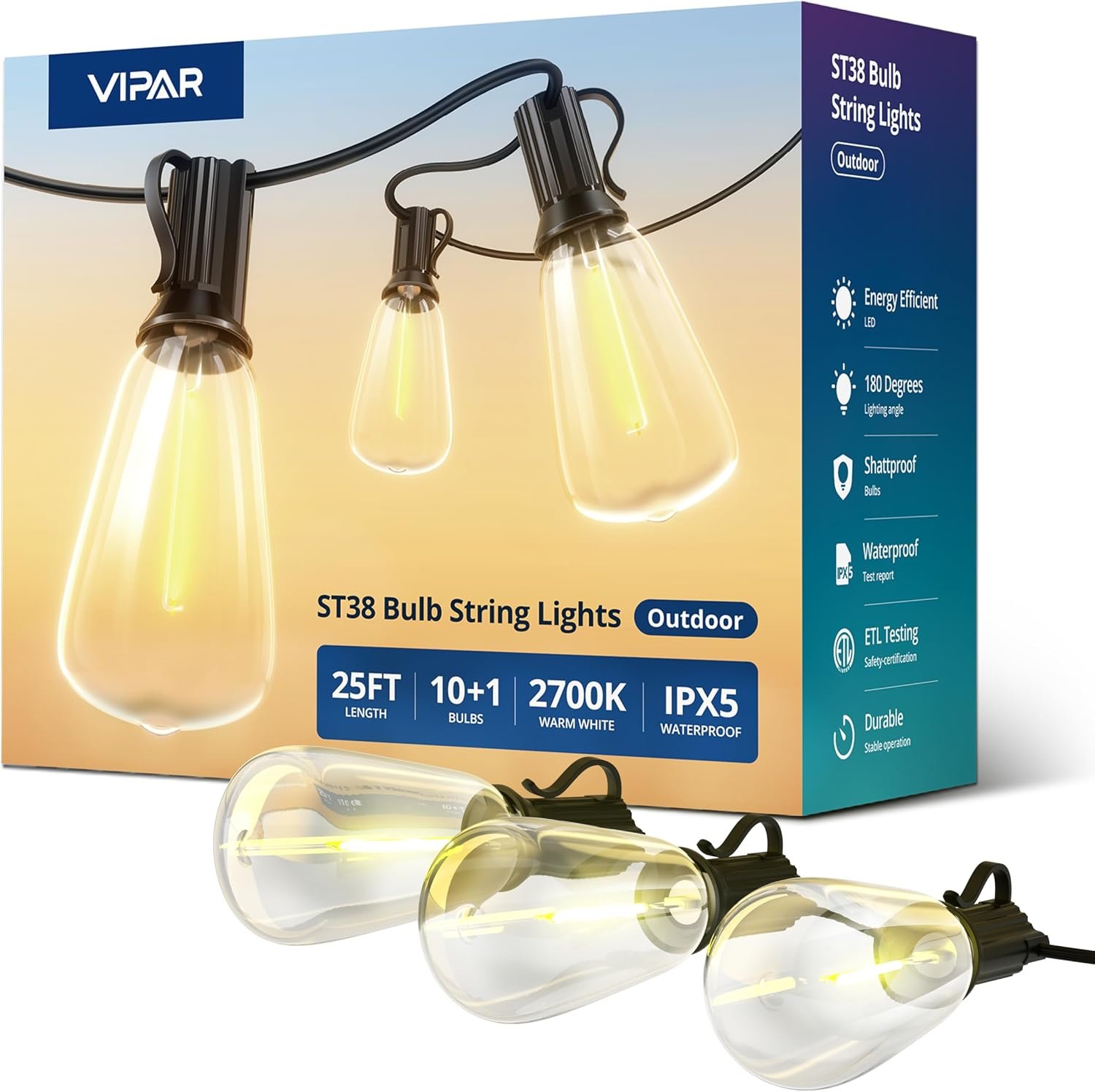 Amazon Basics Heavy Duty String Lights