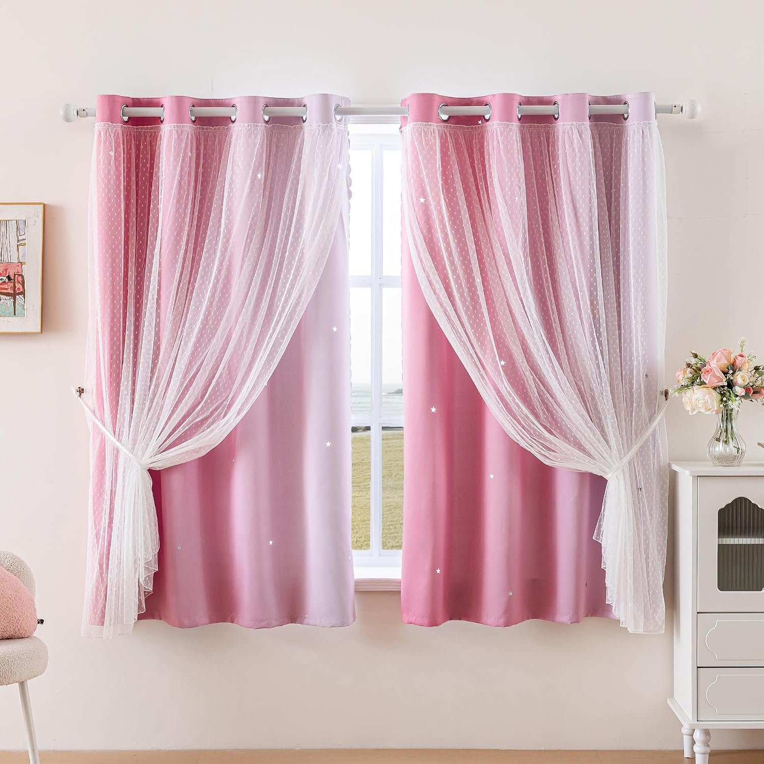 girl decor window treatments