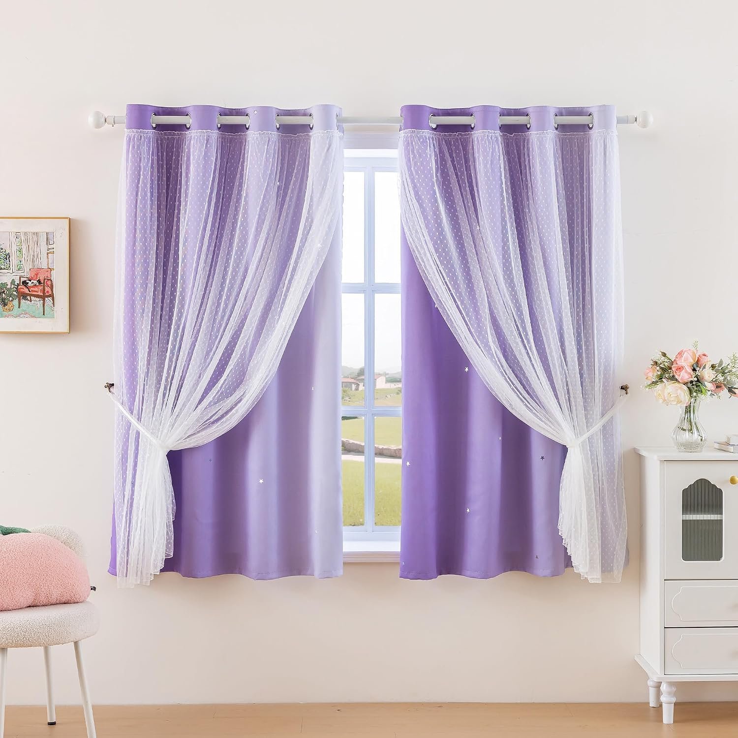 girl decor window treatments