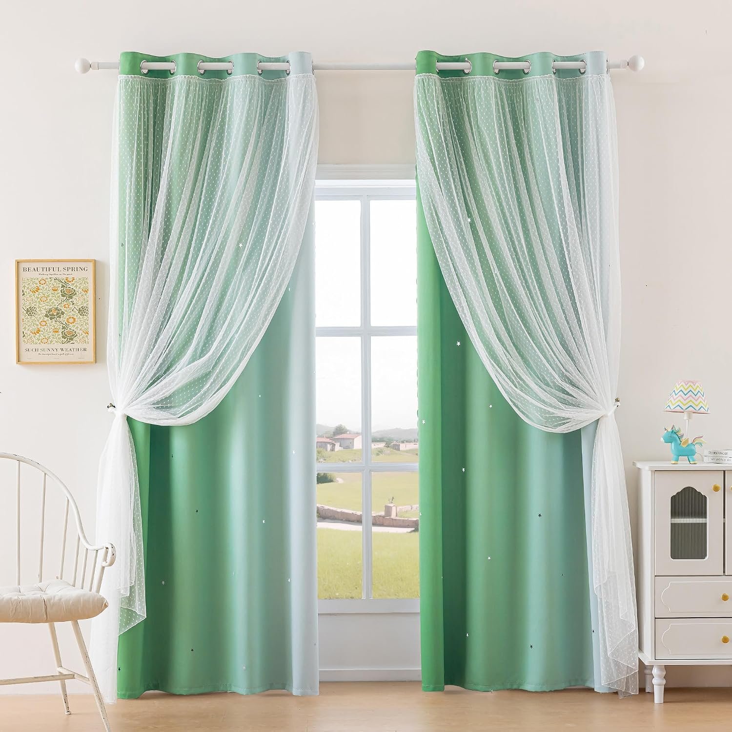 girl decor window treatments