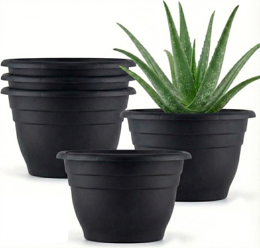 Amazon Basics Plastic Planters