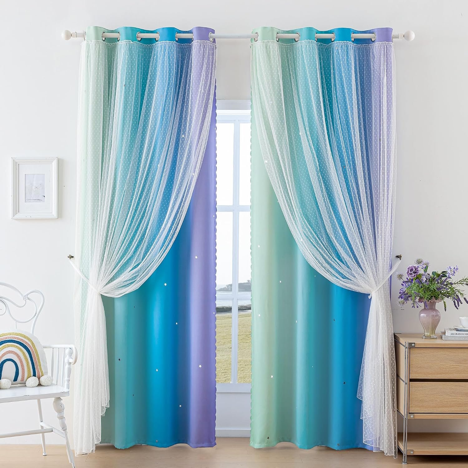girl decor window treatments